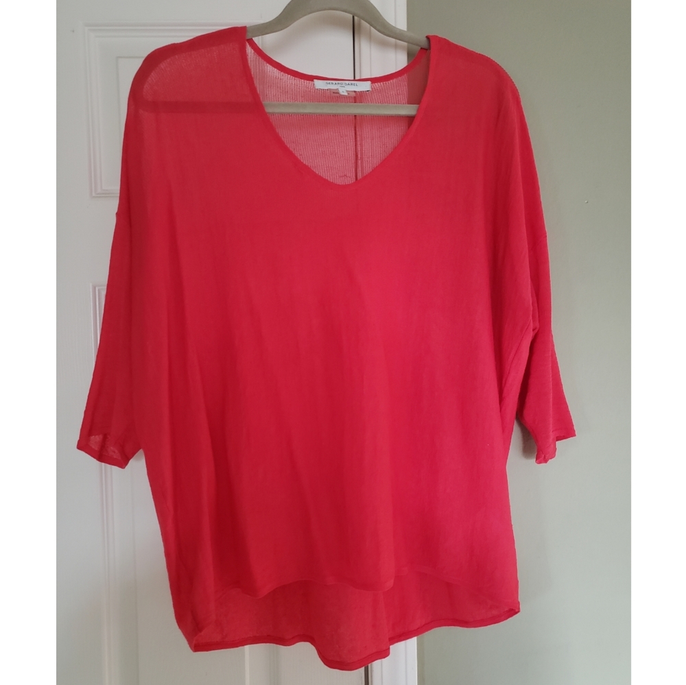Gerard Darell women top red linen